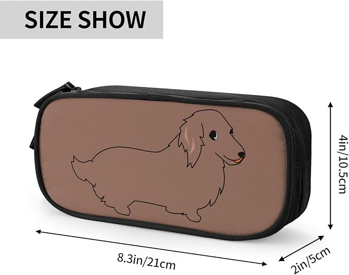 かなみです ダブルファスナーペンケース ダックスフント Amazon.co.jp: ミニチュアダックスフンド ペンケース おしゃれ